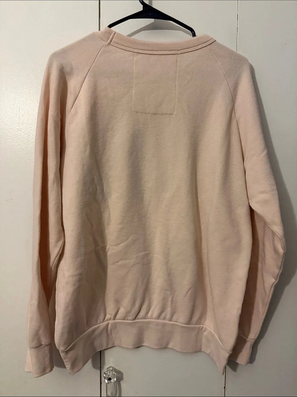 Aviator Nation Cream/pale pink Crewneck with Black “Enjoy The Ride” Print